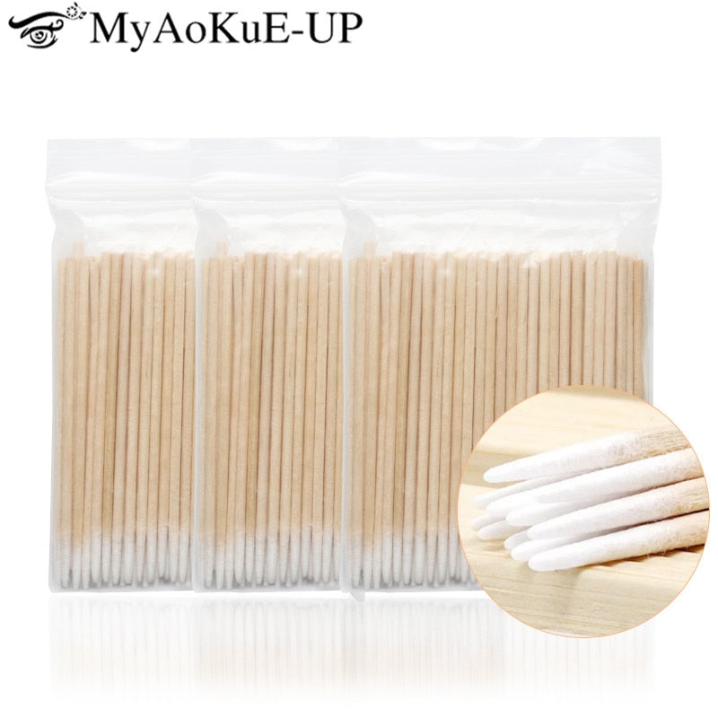 Disposable Cotton Swabs for Eyelash Extensions Disposable Cotton Swabs for Eyelash Extensions